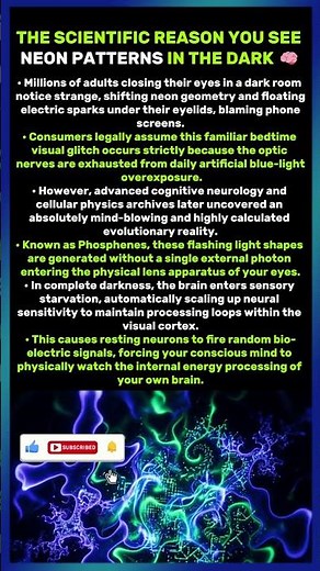 The Real Reason You See Glowing Shapes With Your Eyes Closed 🚨