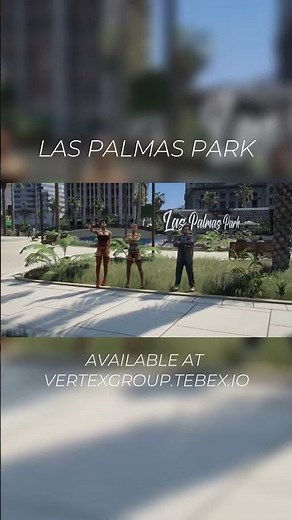 Las Palmas Park 🌴 | FiveM Map Showcase #fivem #gtarp #gaming #fivemmap
