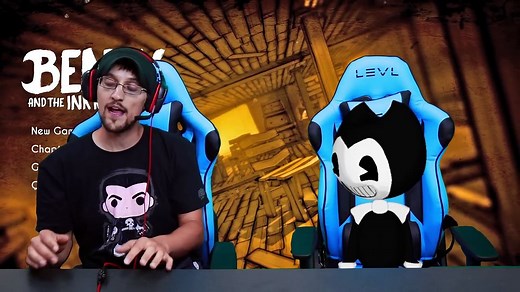 BENDY vs. ME! Race to Chapter 3!  IRL Gaming Play Date Part 2 (FGTEEV Bendy & The Ink Machine Skit)