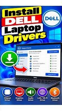 Install Dell Laptop Drivers on Windows 11 #DellDrivers #DellLaptop #DellSupport #DriverUpdate
