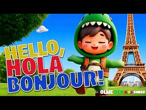🌍 Say Hello in Different Languages! | Fun Kids Song About Greetings 🎶