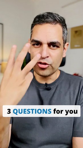 Ankur Warikoo on Instagram: "These are my 3 favourite questions. Which one is yours? #reelsinstagram #reelsinsta #reels #reelsindia #reelitfeelit #lifehacks #lifecoach #life #motivation #question #3 #bad #worst #risk #scared #me #goal #aim #happy #chase #ask #answer #warikoo"
