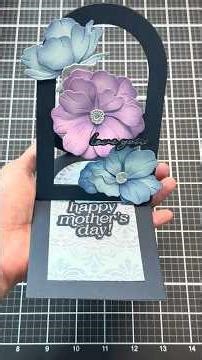 Longer Tutorial: Opened Easel Arched Card @Altenew #cardmaking #fancyfold