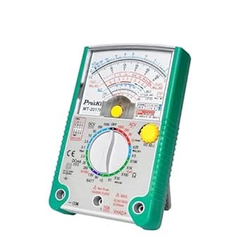 Pro'skit Taiwan Quality MT-2017N Protective Function Analog Multimeter Voltmeter Resistance Testers Ammeter Multi Tester AC DC DMM Capacitor Tester NCV Ohm Hz Capacitance Multi-Tester