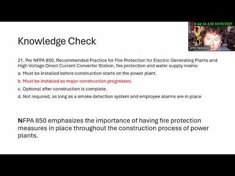 Daily Quiz ep28 Fire Safety November 3 2025 BCSP
