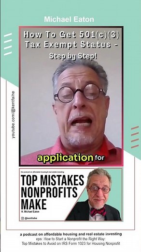 How To Get 501(c)(3) Tax Exempt Status - Step by Step! » #michaeleaton #podcast #nonprofit