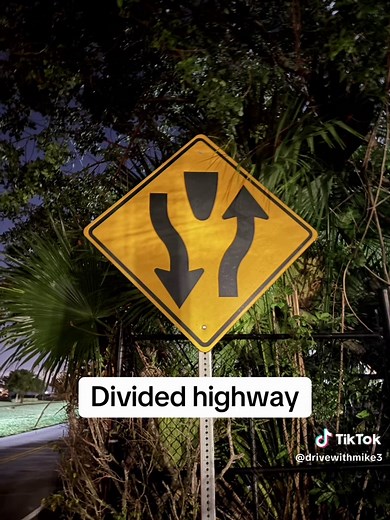 Understanding Divided Highway Signs