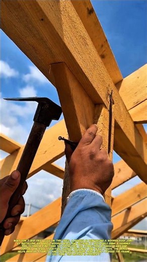 Wooden Roof Joint Reinforcement | Traditional Carpentry Technique.