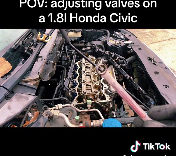 Adjusting the valves is not a hard job to do and almost anyone can do it! Once you know the specs and the firing order of the specific engine you’re working with you can accomplish this job no problem! YouTube slowcarrepairs for the full video! Tools needed: feeler gauge, 10mm wrench, flat head screwdriver #viral #viralvideos #reels #reelsinstagram #carporn #cars #carcare #carinstagram #enginerepair #engineswap #engine #honda #hondacivic #8thgencivic #mechanic #mechanical #mechanicproblems #mech