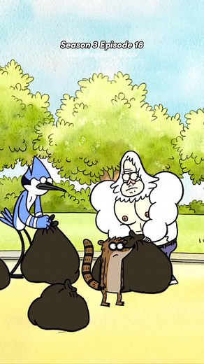 Muscle Man 😂 #regularshow #mordecaiandrigby #muscleman #highfiveghost #skips #pops