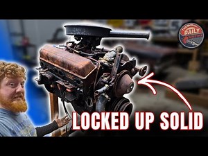 ENGINE SEIZED | Tearing Down A Small Block Chevy That's Sat For 40 Years! Budget SBC Build Part 1