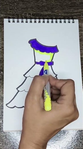 How to draw a beautiful Dress 🥻| MANN EASY DRAWINGS