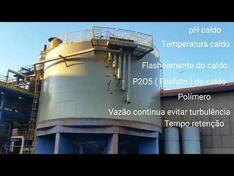 Decantador caldo cana açúcar, sua função