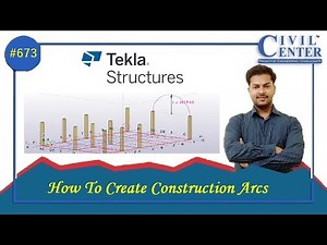 How to Create Construction Arcs in Tekla structures || Tekla Structures Tutorial