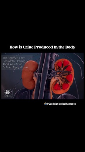 World of Biology on Instagram: "How is Urine produced in the Body? . Watch this amazing Video by ©Dandelion medical animation . Videi credit (©) 📸 - Official Youtube channel of "Dandelion Medical Animation " . Here is the link to watch full video 📹 ✨️ https://youtu.be/SZ3BZBBC-Qc?si=2HuZWTK1_ogmFBKV"