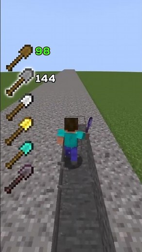 ⚔️ Minecraft Shovels Comparison #minecraft #minecraftshorts #youtubeshorts