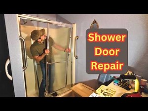 Glass Shower Door Repair - Not Sliding Smoothly Anymore