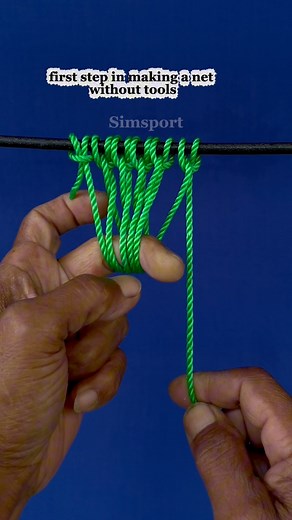 29K views · 5.3K reactions | first step in making a net without tools #knot #makeanet | Nandang Safaat | Facebook