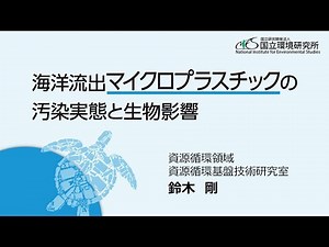 公開シンポジウム2025講演(1)「海洋流出マイクロプラスチックの汚染実態と生物影響」