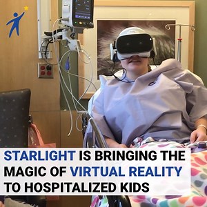9.3K views · 44 reactions | Watch how Starlight Xperience transforms the hospital stay for this young patient headed into surgery. This wouldn't be possible without donors like you. | Starlight Children's Foundation | Facebook