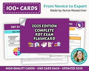 100  RBT Exam Flashcards, Printable, Registered Behavior Technician Certification, RBT Exam Prep, RBT Certification, Aba Exam Flash Cards - Etsy