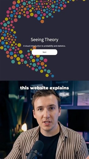 Machine learning statistics explained visually with live #mlstats #probability #machinelearning