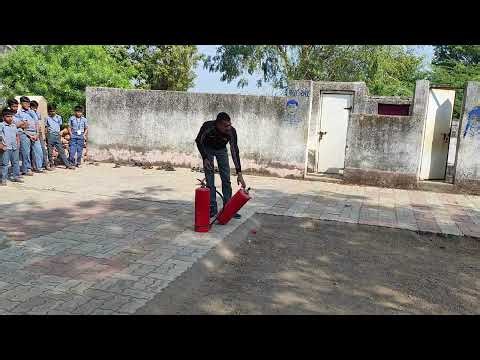 Fire Safety Bottle Demonstration ‪@bhadraval-3primaryschool714‬