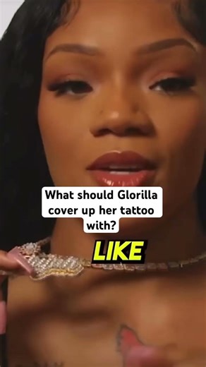What should Glorilla use for a cover up tattoo #Glorilla #tattoo #art #beginners