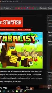 COMO OBTER O MOD NATURALIST PARA MINECRAFT