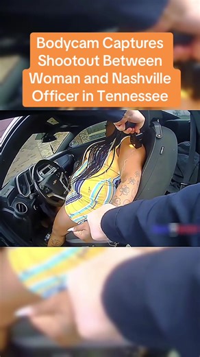 Bodycam Captures Shootout Between Woman and Nashville Officer in Tennessee #cops #copsoftiktok #police #bodycam #crime
