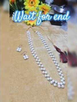 jwellery making tutorial necklace back doori repair pearl necklace #diy #diyornaments #myhandmade