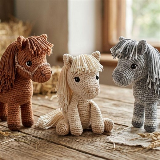 Horse Amigurumi Crochet Pattern – Pony Plush Toy PDF Download - Etsy