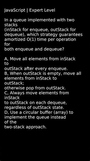 Conquer Queue Optimization with Two Stacks #datascience #programmingtips #softwareengineering