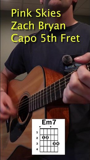 Pink Skies Guitar Tutorial – Zach Bryan | Country Guitar Lesson for Beginners