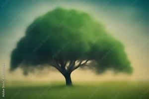 process of drawing a tree by generative AI, AI drawing