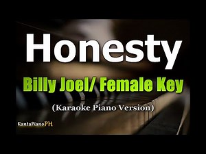 Honesty (Billy Joel) - Female Key (Piano Karaoke)