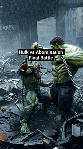 Hulk vs Abomination (Final Battle #viral #tranding #3danimation #marvel #avengers #hulk