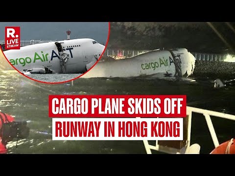 BREAKING LIVE: Emirates Cargo Plane Skids Off Runway In Hong Kong Into Sea, 2 Dead