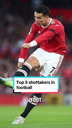 Top 5 shot takers in football #fyp #foryou #football #soccer #messi #ronaldo