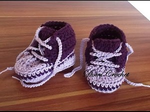 Háčkované detské tenisky