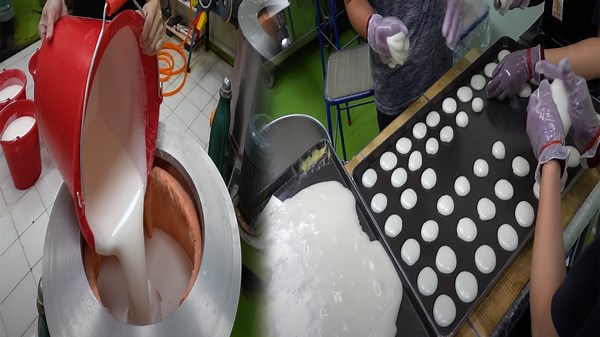 Amazing Process of Making Mochi in the Factory