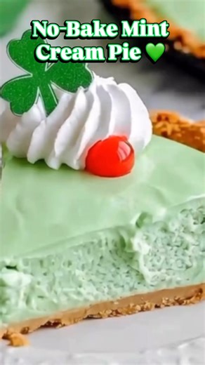 No Bake Mint Cream Pie Cool, creamy, and refreshing with a hint of mint. Chocolate and mint come together in the smoothest no-bake dessert. Perfect for holidays, potlucks, and summer gatherings. Full recipe in the comments ↓ Yield Yield: 8 servings Ingredients For the base • 1 ½ cups chocolate cookie crumbs • 6 tablespoons unsalted butter, melted • 8 oz cream cheese, softened • 1 cup powdered sugar • 1 ½ cups whipped topping For the topping or filling (optional) • 1 teaspoon peppermint extract •