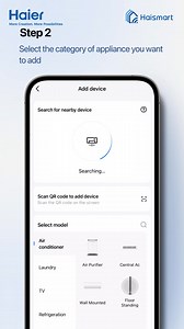 Need precise device pairing? We got you! Select Category Choose Model CONNECT manually. ✔ Perfect for tricky devices or weak signals! #Haier #HaismartAPP #SmartHomeSolutions #ConnectAnything | Haier | Facebook
