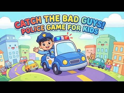 Police Car Game for Kids 🚓 | Catch the Bad Guys & Complete Police Missions! | Fun Gameplay