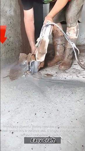 The process of using a slotting machine for hydropower grooving