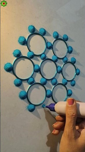 Very Beautiful Rangoli Designs for beginners #shorts #rangolidesigns #diwalirangoli