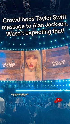 The Irony of Booing Taylor Swift at an Alan Jackson Concert!! #taylorswift #alanjackson