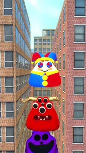 🏢🟠📚 TOWER STACKING — ALL POU VERSIONS IN GMOD CITY 🏙️