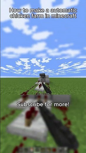 How to build a automatic chicken farm in minecraft