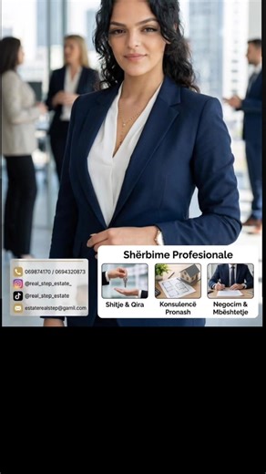 Shtëpia e Ëndrrave Tuaja, Hapi Jone i Perbashkët🌟🛋 Në Real Step Estate, ne besojmë se gjetja e ambientit ideal nuk duhet të jetë një proces i vështirë. Me një qasje të ngrohtë dhe profesionalizëm të lartë, ne ju shoqërojmë në çdo hap drejt investimit tuaj të radhës. Pse të na zgjidhni ne? 🏡Gjejmë pronat më elitare dhe te verifikuara. 🤝Konsulencë ligjore dhe imobiliare e plotë. 📍Na vizitoni për të gjetur pronën që ju pershtatet! Na Kontaktoni Sot: 069 81 74 1701/ 069 43 20 873 Na Ndiqni Për 